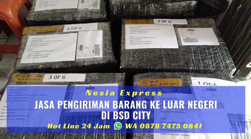 Jasa Pengiriman Barang ke Luar Negeri di BSD City Tangsel