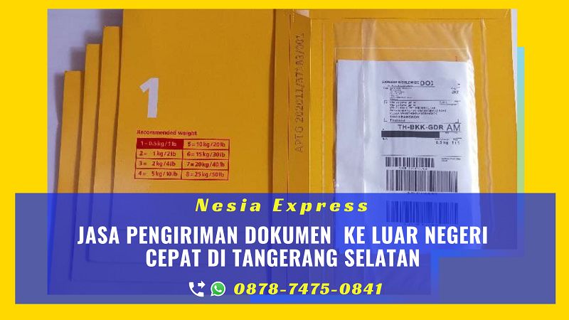 Jasa Kirim Dokumen ke Luar Negeri di Tangerang Selatan